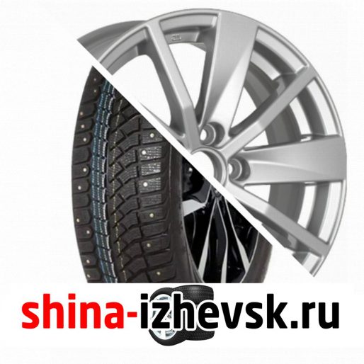 Колесо в сборе Viatti Brina Nordico (V-522) 185/65 R15 T 88 + КиК Серия Реплика КС738 (15_Polo) 6xR15 5×100 ET40 DIA57.1 Серебристый в Ижевске